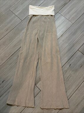 La Bottega di Brunella Women's Wide-Leg Cream Palazzo Pants